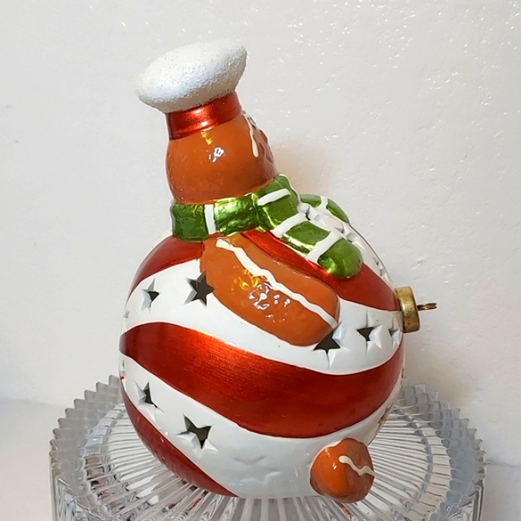 Christmas QVC Home Reflections Ceramic Gingerbread Luminary Flameless LED Orna… - Picture 5 of 10